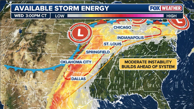 Heartland on alert as atmospheric energy builds this afternoon