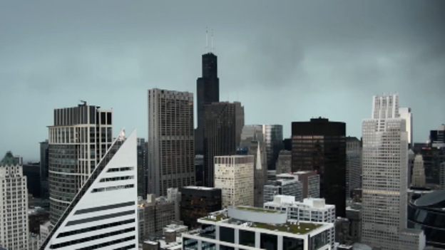 Ominous clouds approaching Chicago as severe storms slam the metro