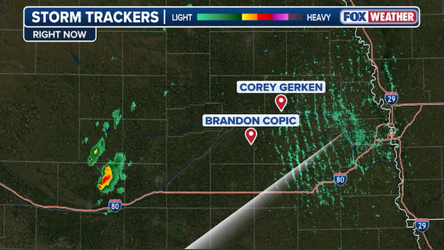 FOX Weather Storm Trackers preposition in Nebraska as supercells begin developing