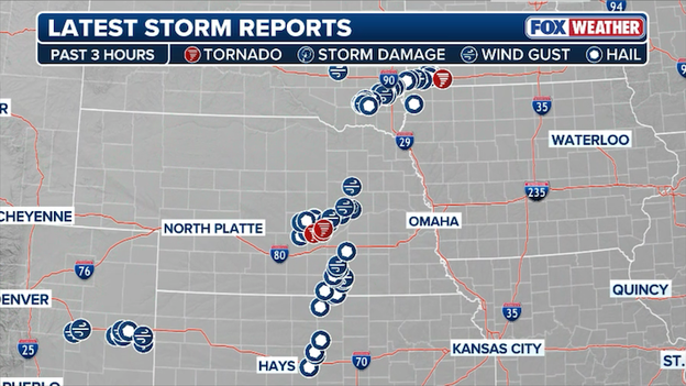 Severe storms clobber Plains and Midwest with hail, damaging winds and tornadoes