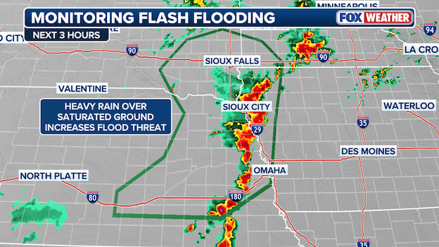 Flash flooding threat growing across Plains as storms repeatedly move over same areas