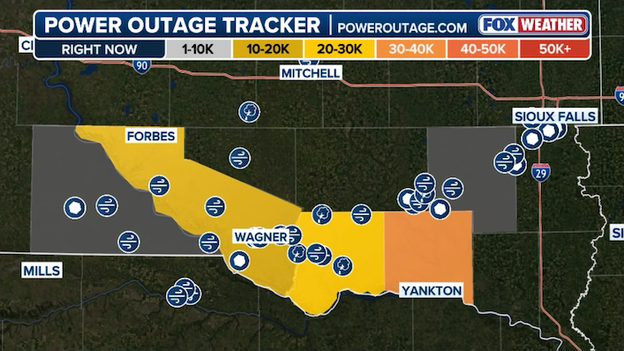 Damaging storms knock out power along South Dakota-Nebraska border