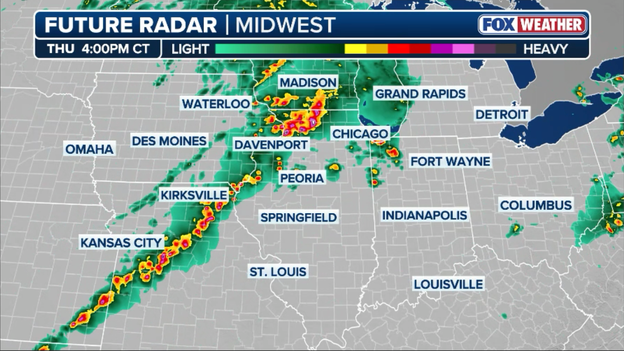 Afternoon timing guide: When to expect the most dangerous storms across the Midwest today