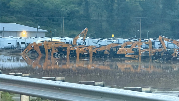 Incredible images show severe flood damage along Interstate 79 in West Virginia