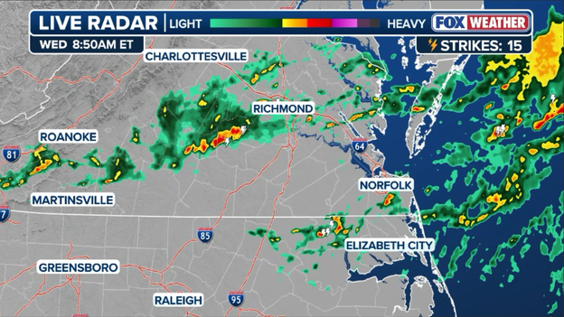 Flash flood threat ramps up across southern Virginia and North Carolina