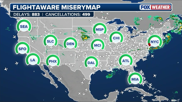 Airlines scramble to recover following 10,000 flight disruptions from Tuesday's storms