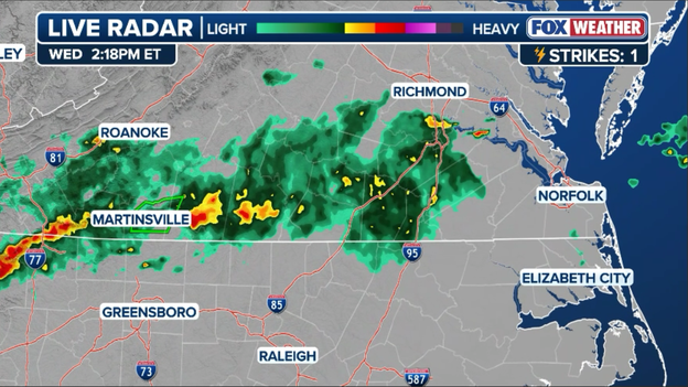 Dangerous flash flooding threatens southern Virginia and North Carolina