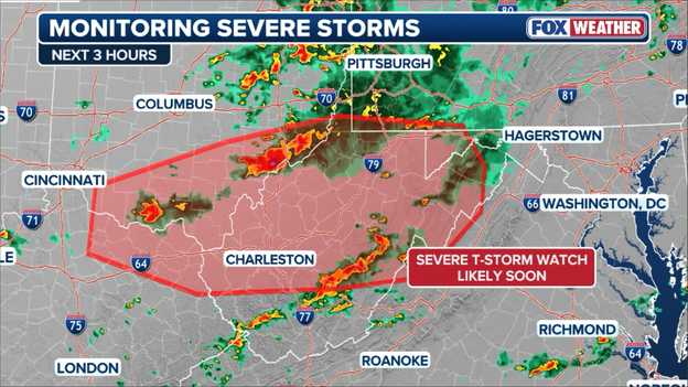Severe Thunderstorm Watch likely for parts of West Virginia, Ohio, and Kentucky