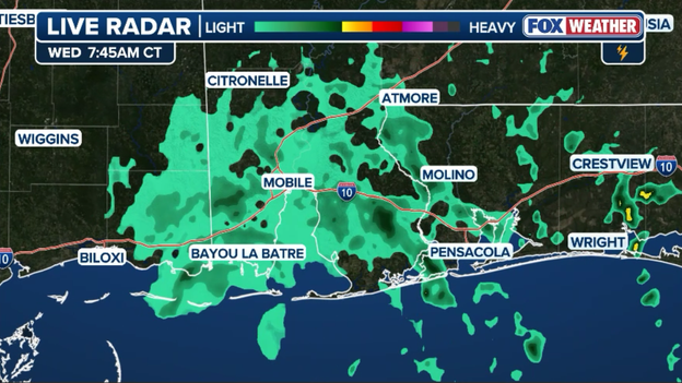 Outer rain bands from Bertha lash Pensacola Beach and Gulf Coast