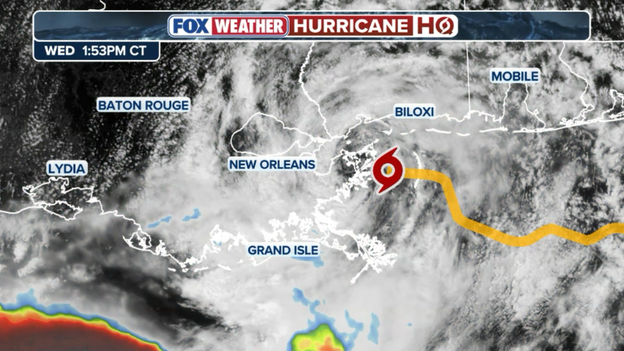 Tropical Storm Bertha making landfall in Louisiana