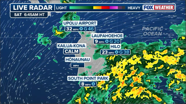 Lala's core lashes Big Island with extreme rain and strong winds