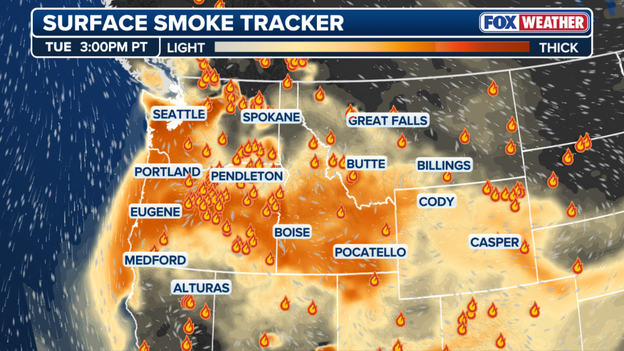 Tracker: Here's where you can expect to see wildfire smoke