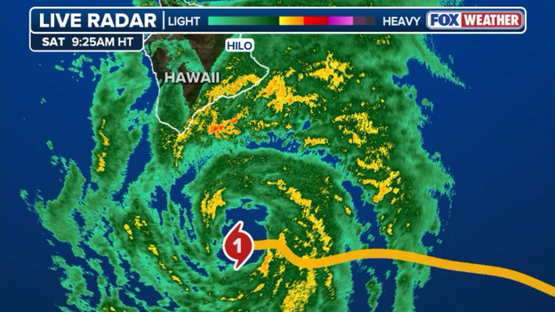 Radar tracks northward wobble as Lala's eye closes in on Hawaii
