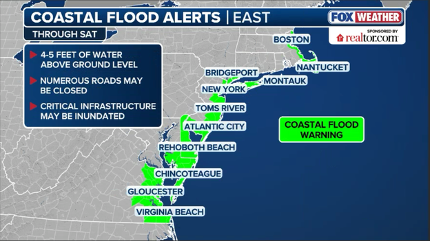 Highest tides since Sandy: Nor'easter threatens historic coastal inundation