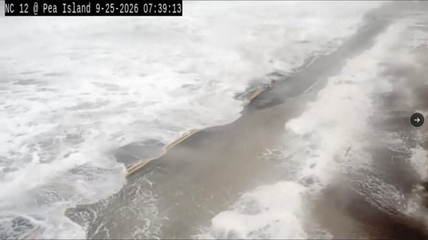 Outer Banks Highway 12 crippled as ocean tears away lane