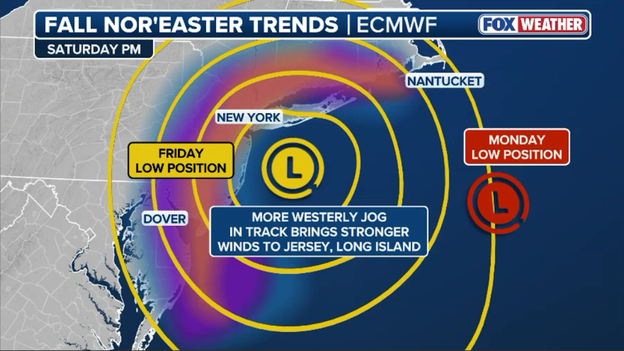 Forecast models shift west, placing severe storm impacts closer to coast