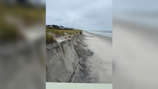 Nor’easter erodes Jersey Shore beach as powerful waves pound the East Coast
