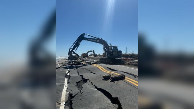 Crews work to repair destroyed Outer Banks road amid State of Emergency
