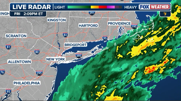 Leading rain bands scrape the coast as nor'easter closes in on Tri-State area