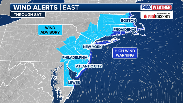 Damaging 65-mph Wind Gusts threaten Long Island, Eastern Connecticut