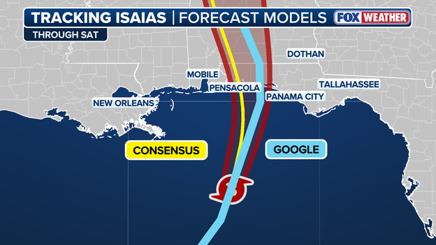 Where Isaias is expected to make landfall