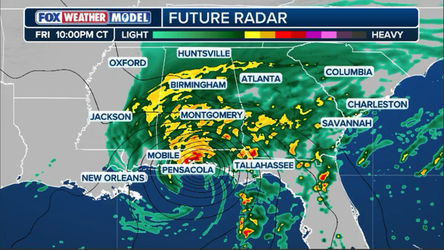 Isaias tracking toward 10 p.m. ET landfall along northern Gulf Coast