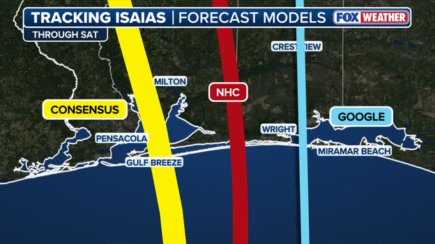 Where Isaias is expected to make landfall