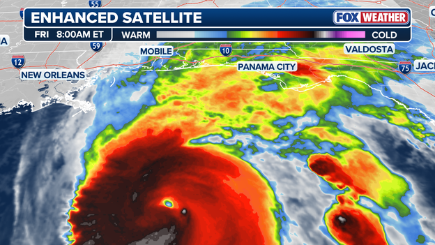 Center located 240 miles from Pensacola as hurricane closes in