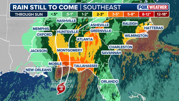 From the Gulf to the Northeast: Isaias to drench East Coast through weekend