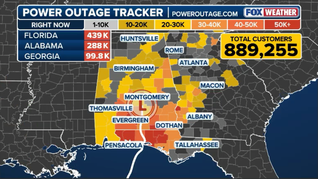 Power outages fall below peak, but long recovery ahead