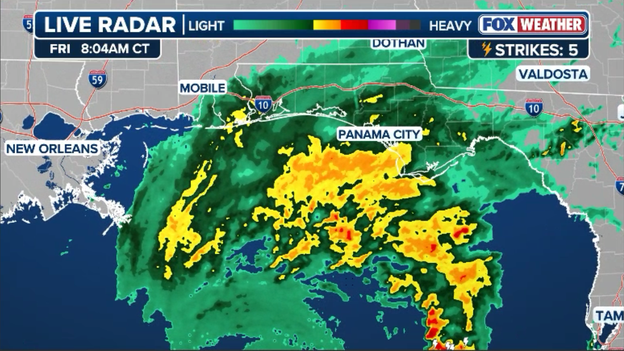 Outer rainbands now lashing the coast as hurricane approaches