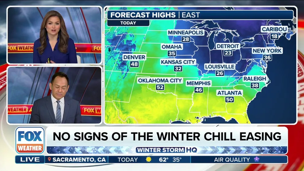 The coldest and most widespread Arctic air outbreak this winter will send nearly everyone east of the Rockies into the deep starting Saturday and lasting all next week. Temperatures will plummet as much as 45 degrees below average which will lead to below zero temperatures across at least 20 states.