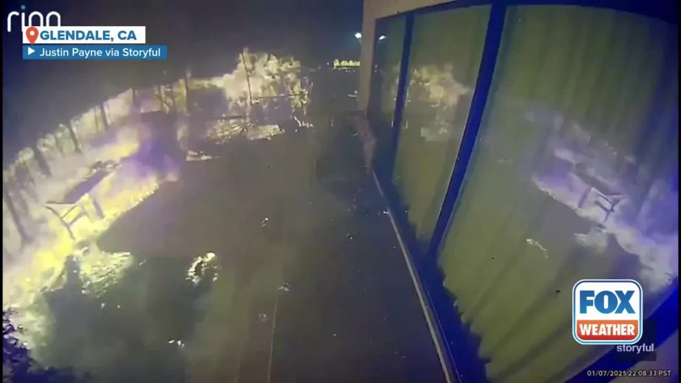 A musician living in Glendale, California, watched his home burn down from his security camera on Jan. 7 during the devastating wildfires that hit the area.