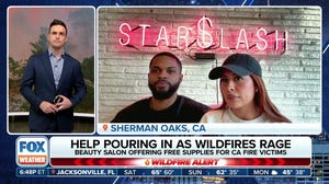 California beauty salon turns into distribution hub for donations for wildfire victims