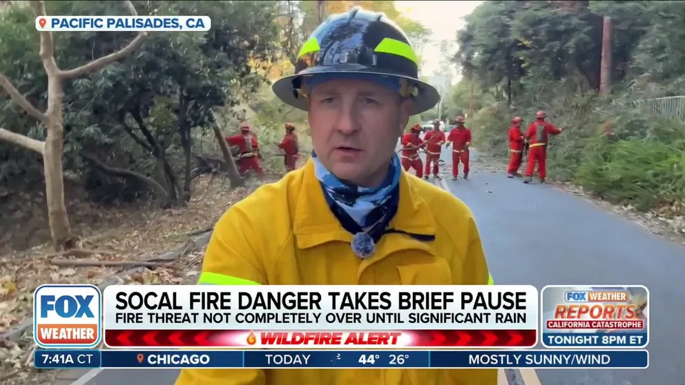 Heartbreaking footage has emerged showcasing the widespread devastation across California.
FOX Weather Correspondent Robert Ray is live from Pacific Palisades in Los Angeles.