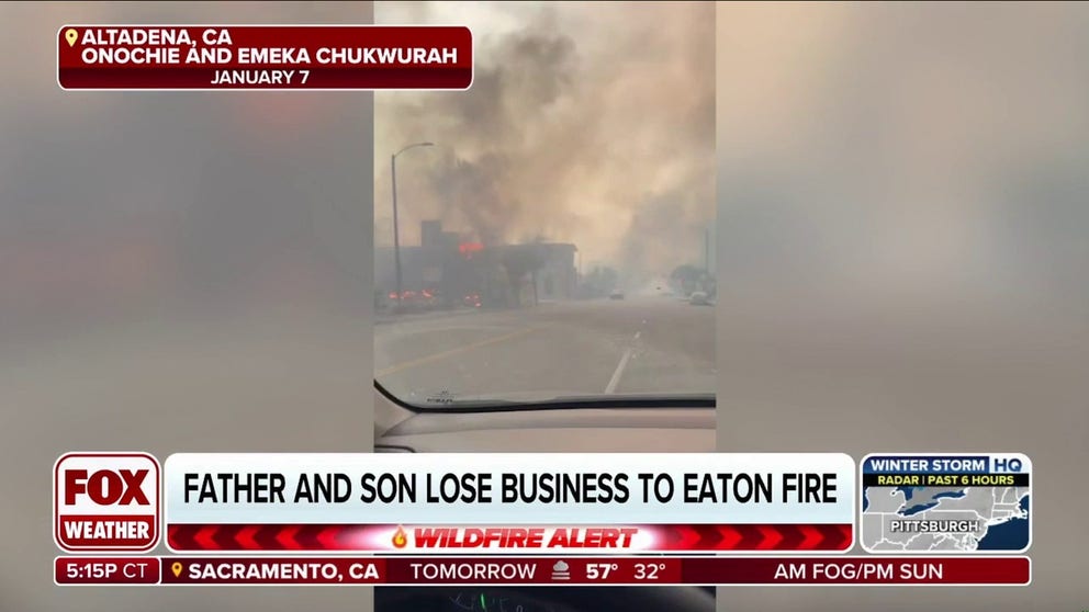 Small businesses destroyed in California's Eaton Fire | Latest Weather ...