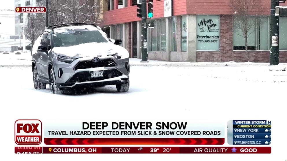Snow arrives in Denver ahead of arctic blast | Latest Weather Clips ...