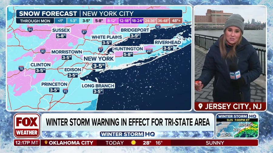 Millions in New York City area on alert as powerful winter storm ramps up