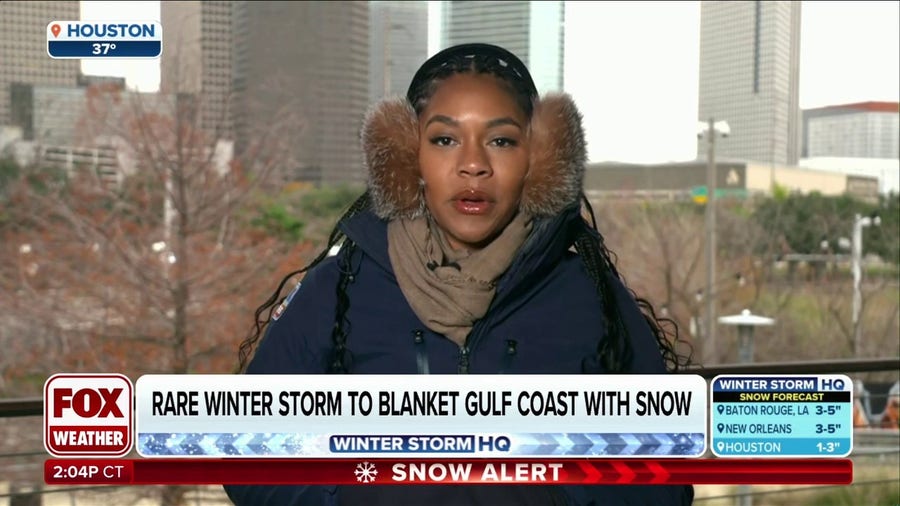 Kiyana Lewis is live from Houston to share the latest reports on the frigid temperatures that will sweep the area