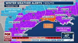 Blizzard Warning issued for portions of Texas, Louisiana as historic winter storm slams South