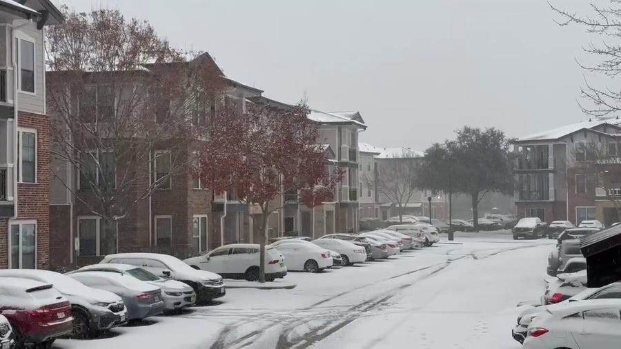 Watch: Houston covered in snow as deadly winter storm sweeps across South