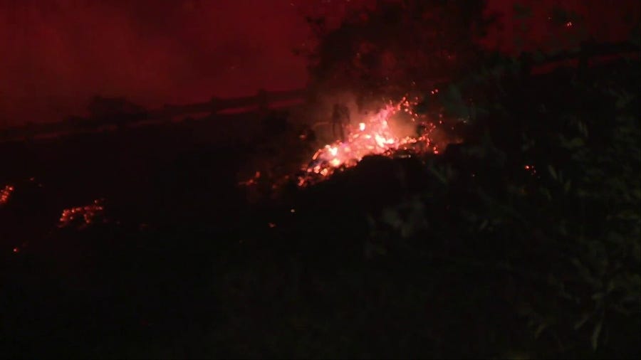 Pala Fire burns in northern San Diego County