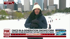 Once-in-a-generation snowstorm hits Houston