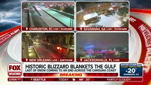 Historic blizzard blankets Gulf Coast in snow paralyzing parts of region