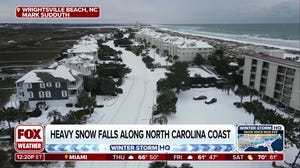 Snow turns Eastern North Carolina into winter wonderland