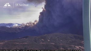 Timelapse of Hughes Fire exploding in size in Los Angeles County