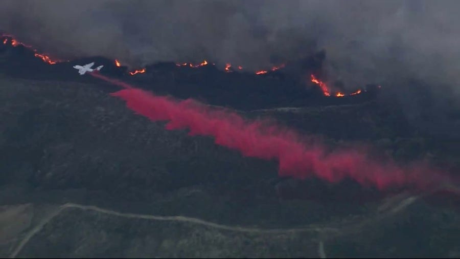 Firefighters Attack Hughes Fire In Southern California