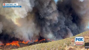 Inferno from Hughes Fire consumes hills in Los Angeles County