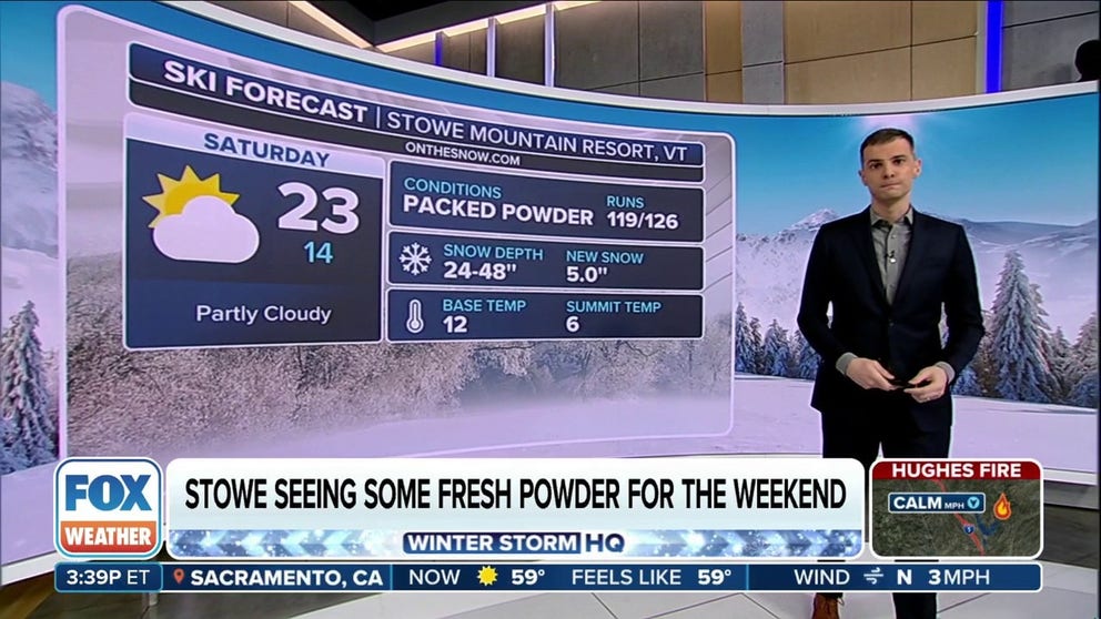 FILE VIDEO: FOX Weather Meteorologist Ian Oliver has a look at which resorts saw new powder as peak season gets underway.