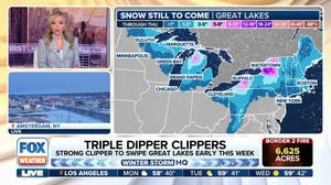 Snow, high winds to lash Great Lakes, New England as parade of clipper systems swipes region